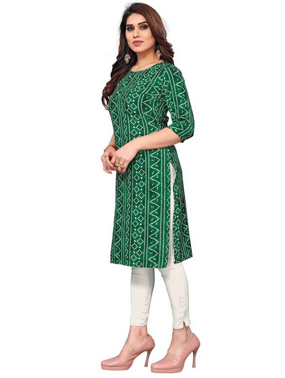women pack of 3 printed straight kurta - 22270106 -  Standard Image - 4