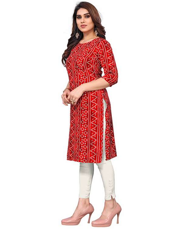 women pack of 3 printed straight kurta - 22270132 -  Standard Image - 4