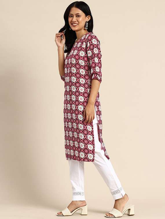 women pack of 3 printed straight kurta - 22270135 -  Standard Image - 1