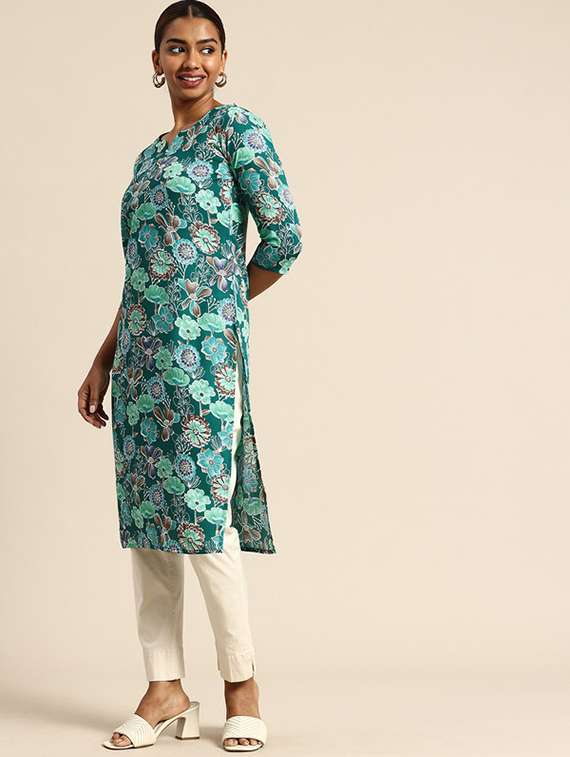 women pack of 3 printed straight kurta - 22270135 -  Standard Image - 4