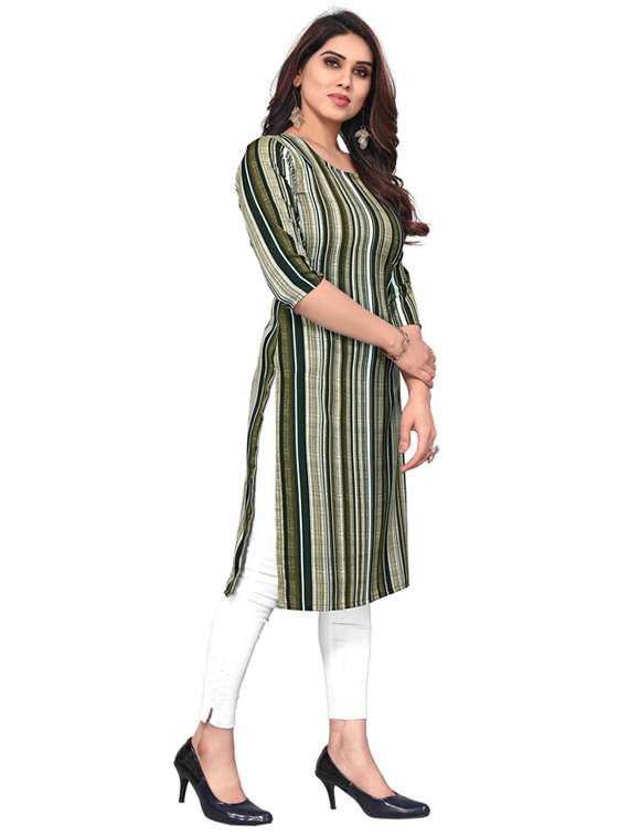 women pack of 3 printed straight kurta - 22270214 -  Standard Image - 4