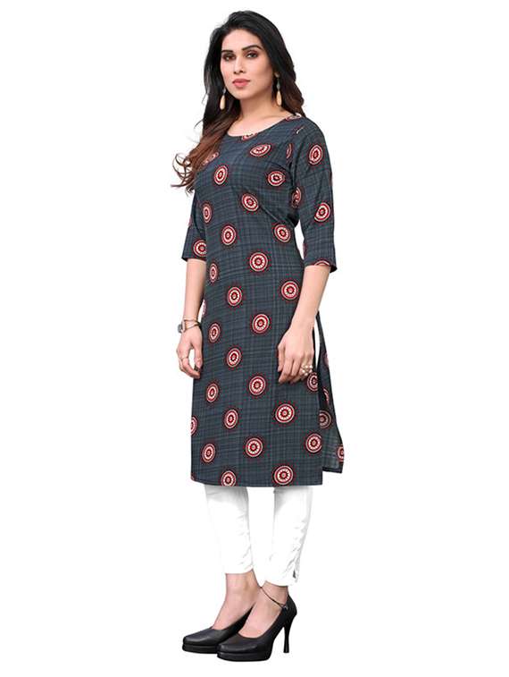 women pack of 3 printed straight kurta - 22270236 -  Standard Image - 1