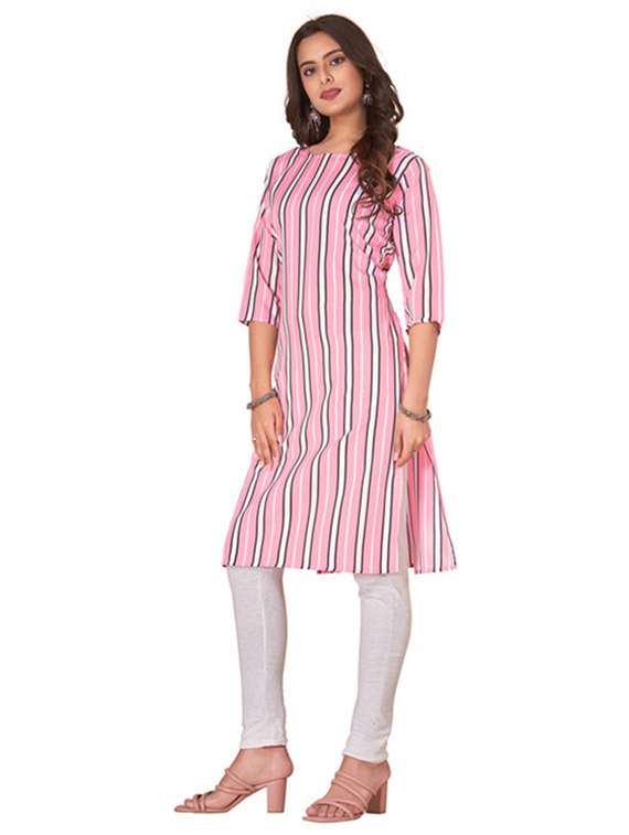 women pack of 3 printed straight kurta - 22270304 -  Standard Image - 4