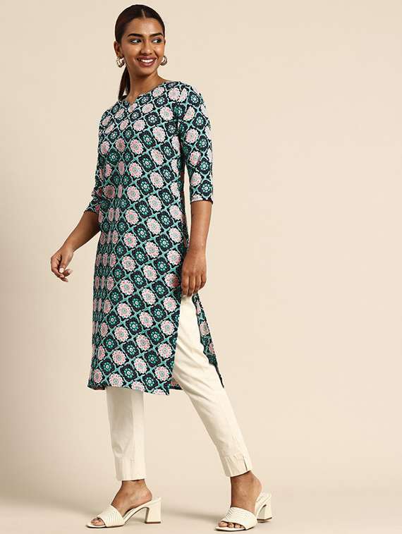 women pack of 3 printed straight kurta - 22270363 -  Standard Image - 1