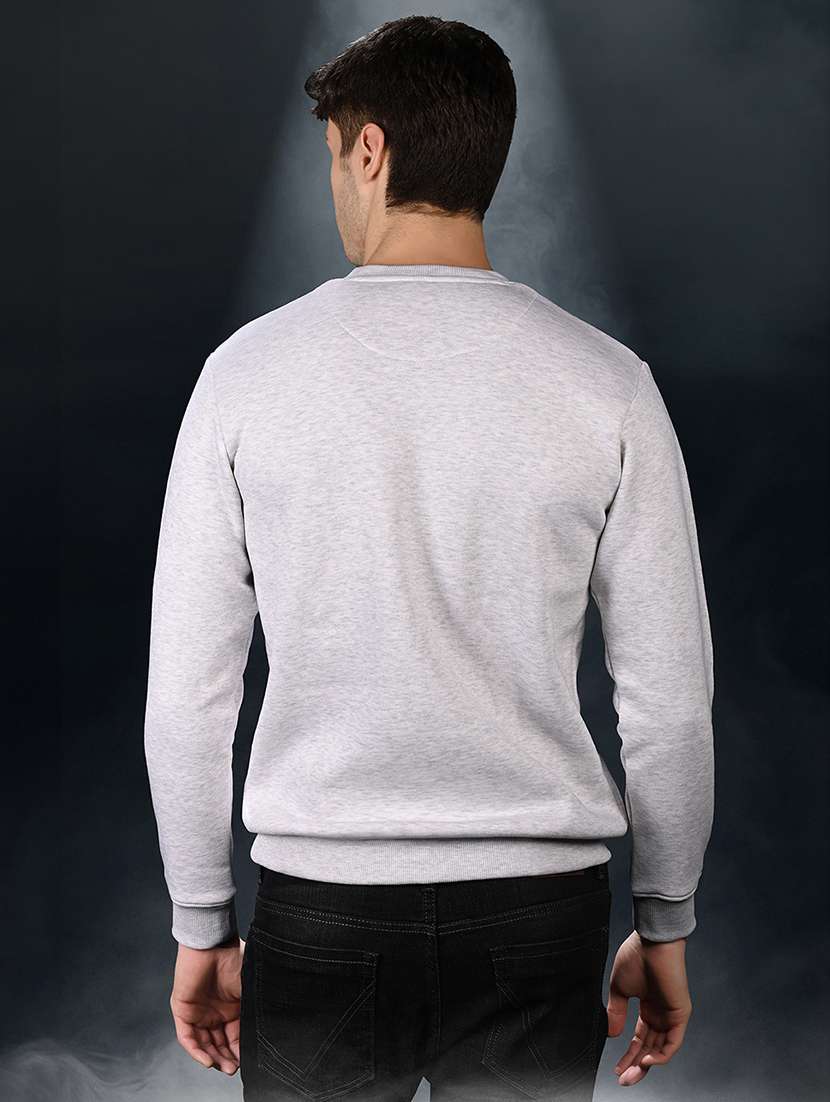 men solid long sleeve sweatshirt - 22270425 -  Standard Image - 1