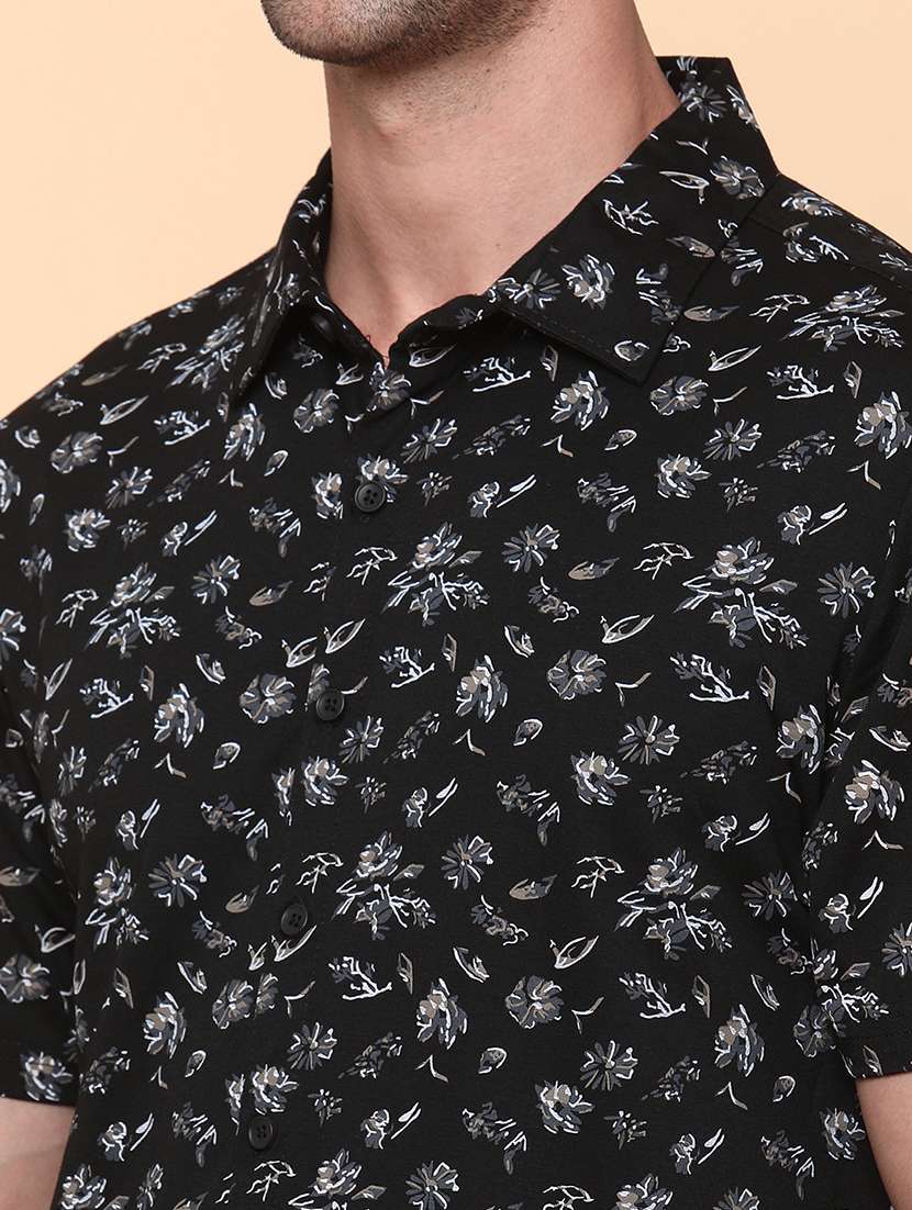 men black cotton casual shirt - 22271029 -  Standard Image - 1