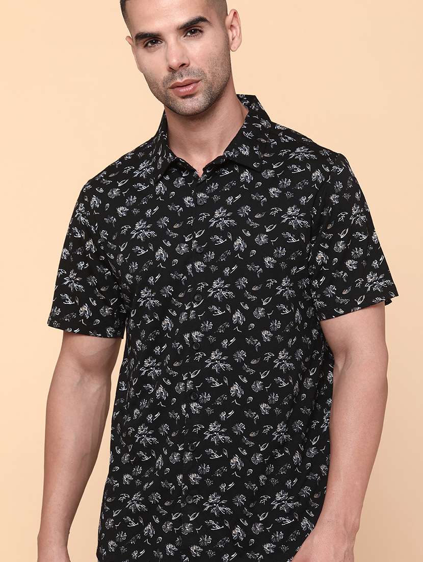 men black cotton casual shirt - 22271029 -  Standard Image - 4