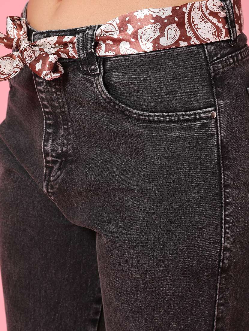 Women Black Cotton Jean - 22271098 -  Standard Image - 1