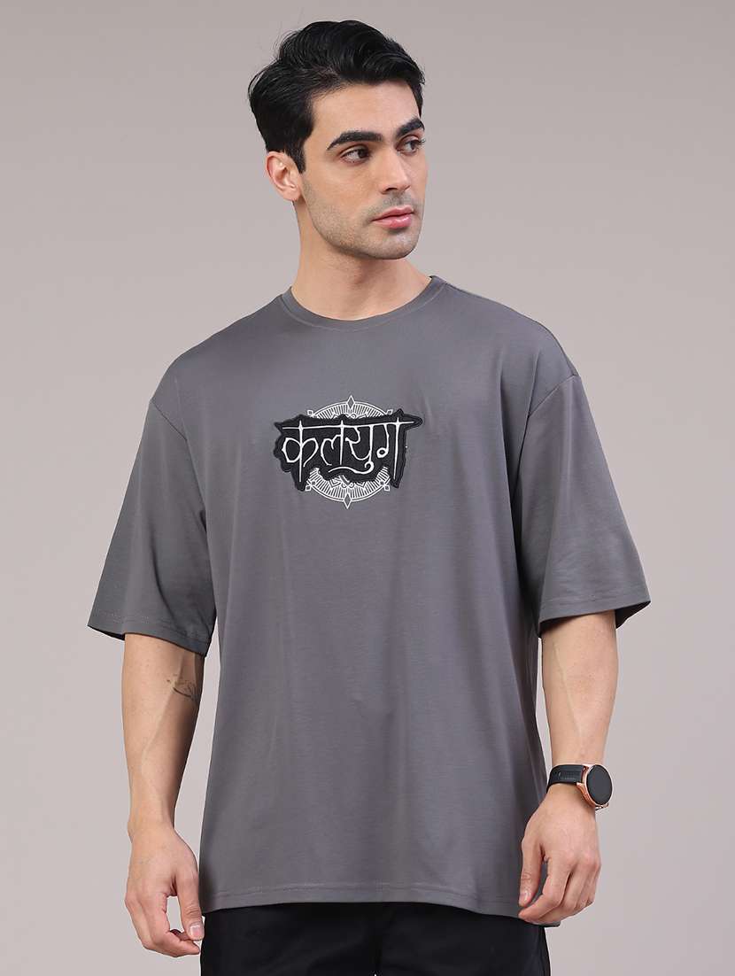 men printed short sleeve oversized t-shirt - 22271124 -  Standard Image - 4