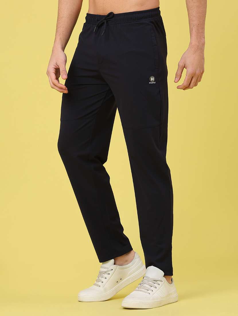 men solid mid rise regular fit track pant - 22271152 -  Standard Image - 1