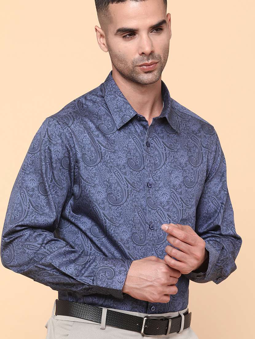 men purple cotton casual shirt - 22271199 -  Standard Image - 4