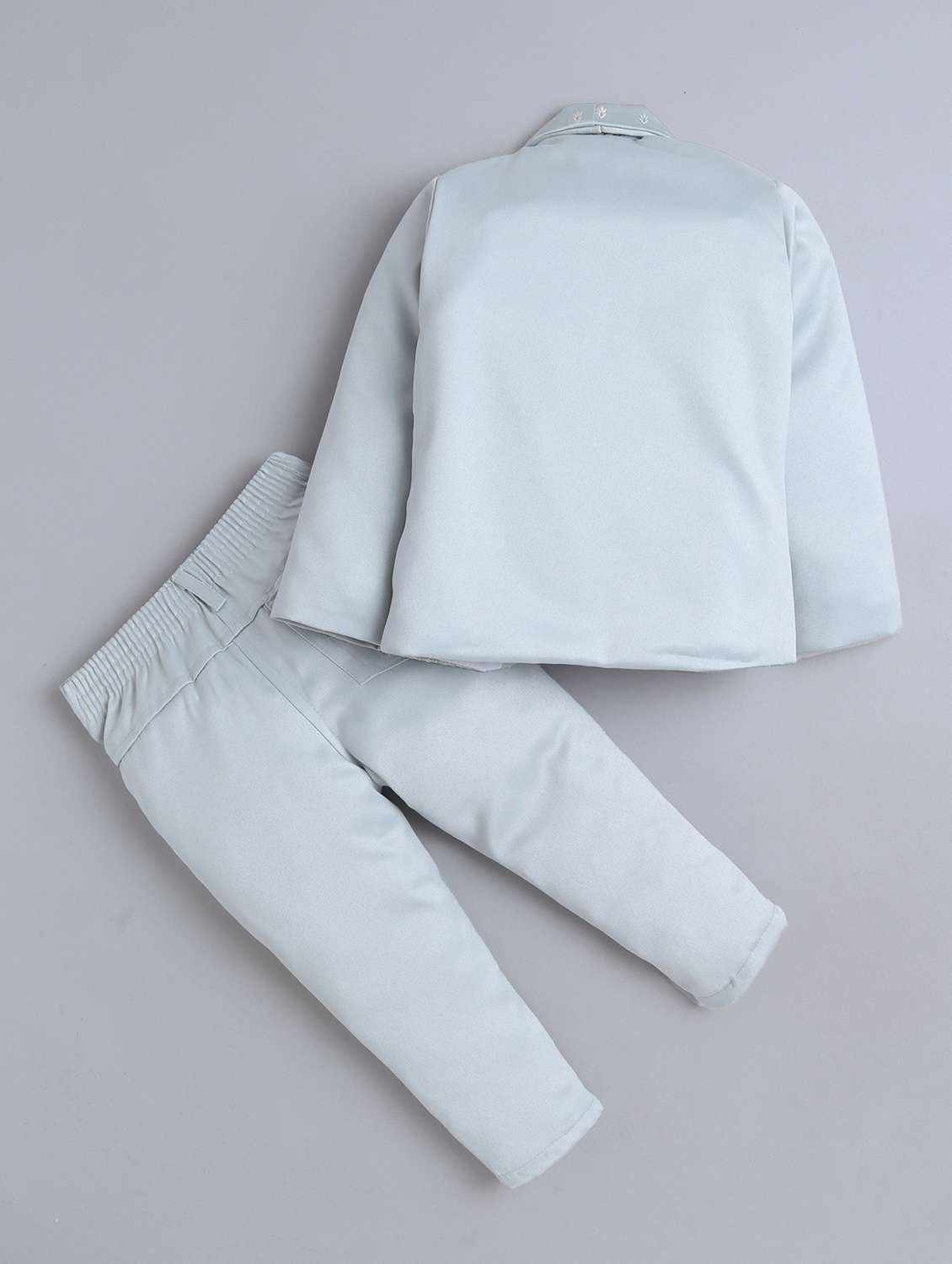 boys printed blazer and trouser with shirt set - 22271315 -  Standard Image - 1