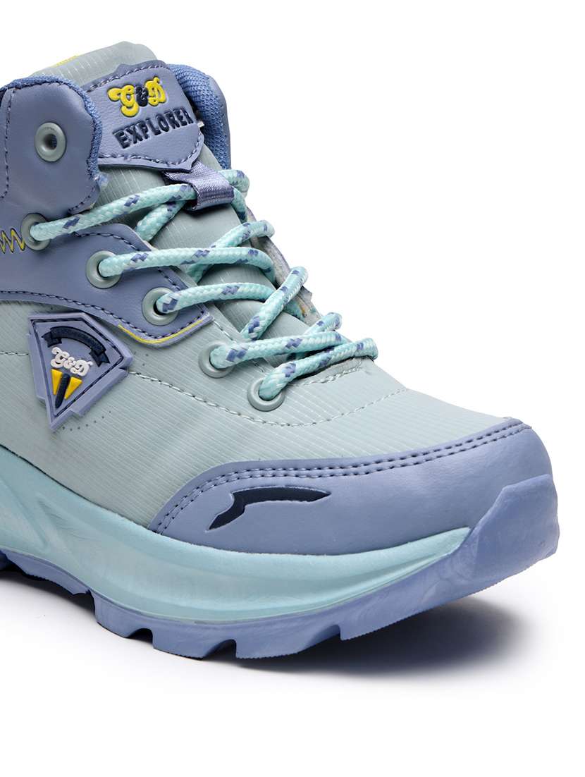 kids solid lace up sports shoe - 22271346 -  Standard Image - 4