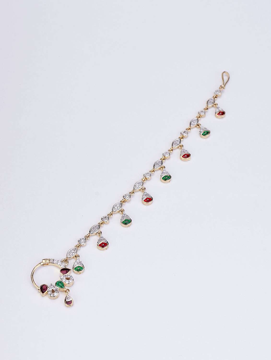 suvarnarekha two tone gold silver nath - 22271823 -  Standard Image - 1