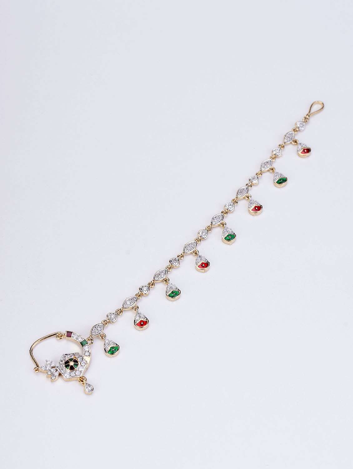 manohari two tone gold silver nath - 22271824 -  Standard Image - 1