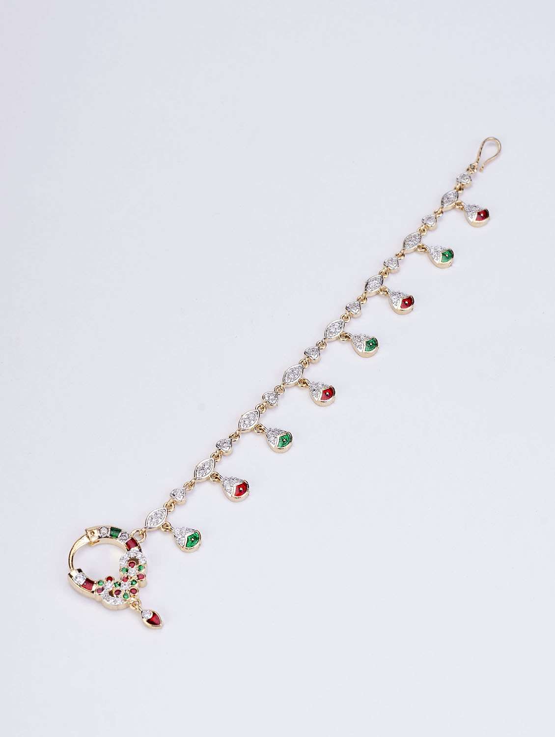 sharalle two tone gold silver nath - 22271825 -  Standard Image - 1