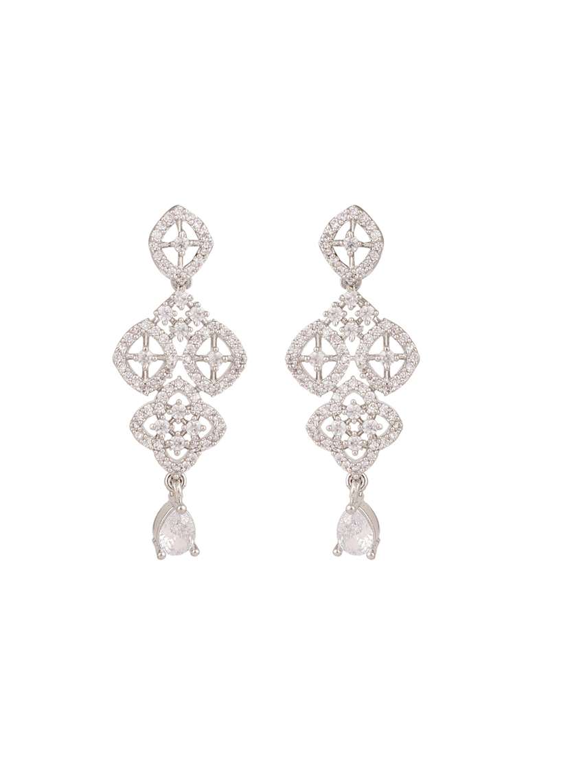 women stone studded necklace set - 22271850 -  Standard Image - 4