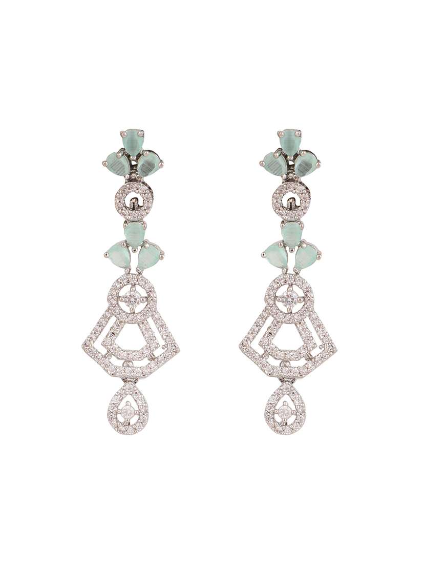 women stone studded necklace set - 22271852 -  Standard Image - 4