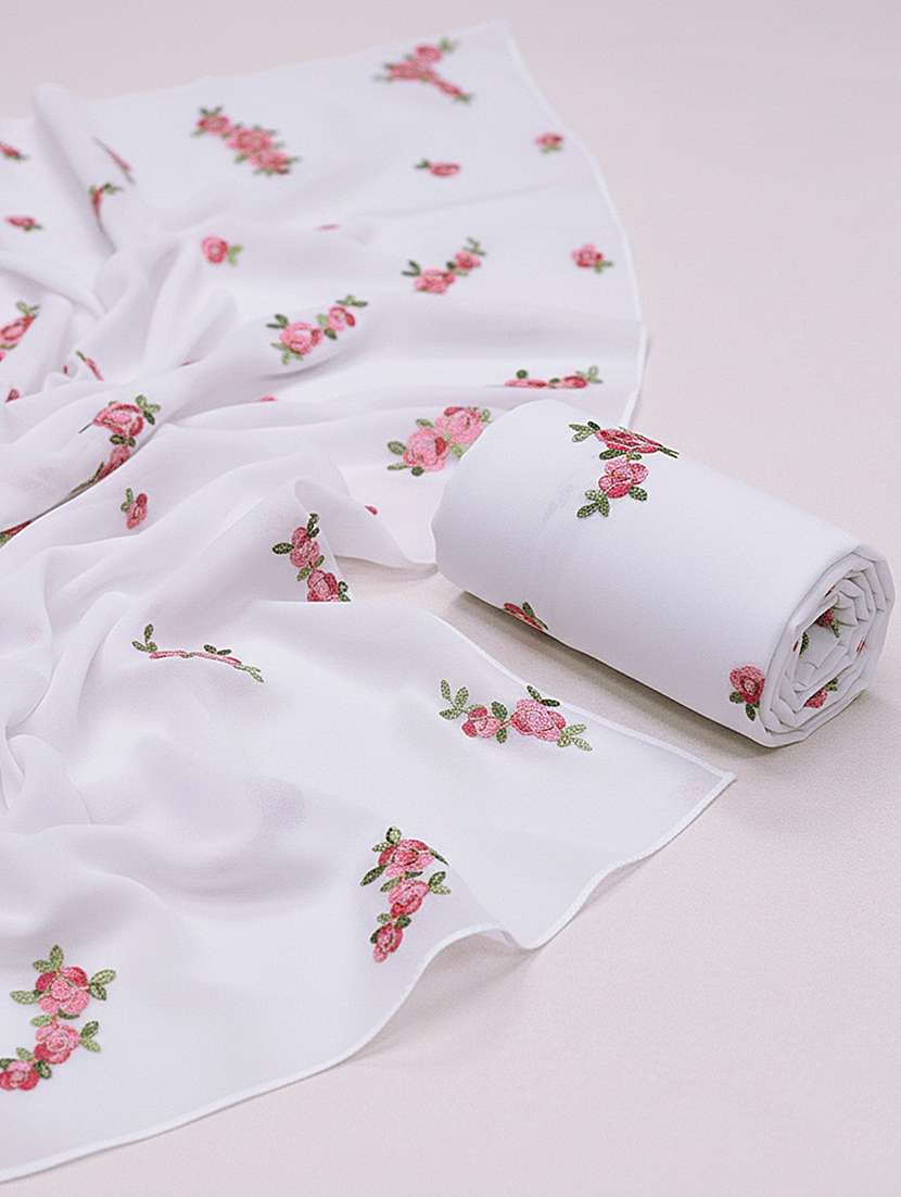 women solid with work embroidered saree with blouse - 22271935 -  Standard Image - 1