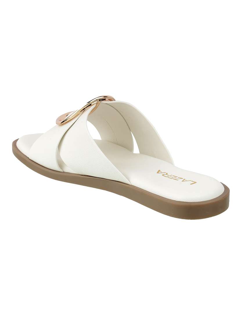women solid slip on flat sandal - 22271944 -  Standard Image - 4