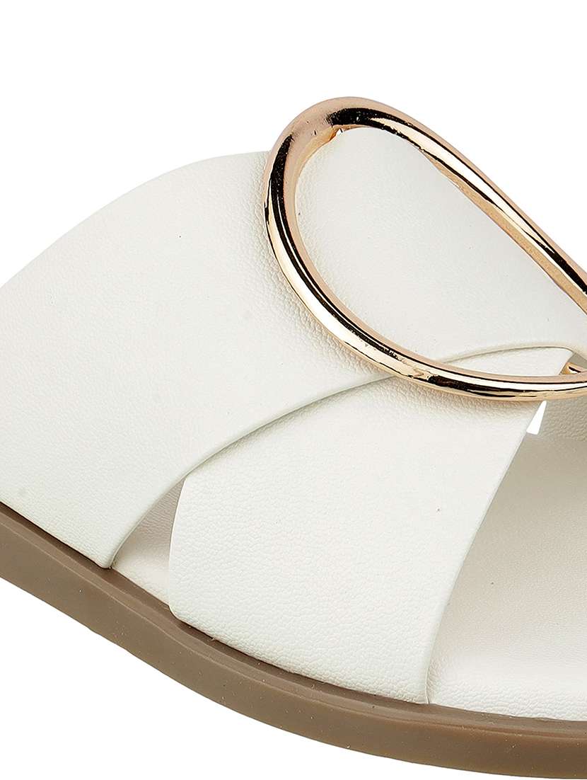 women solid slip on flat sandal - 22271944 -  Standard Image - 6