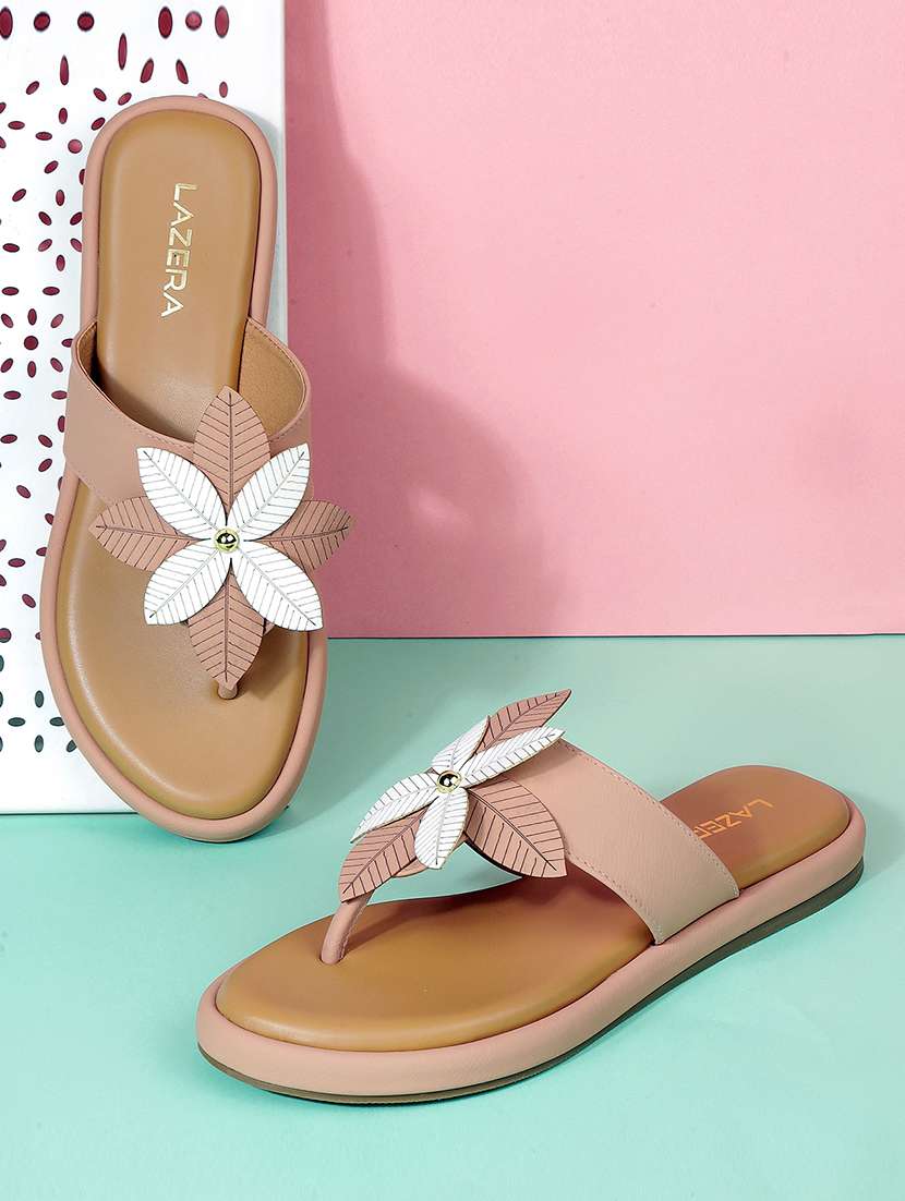 women solid slip on flat sandal