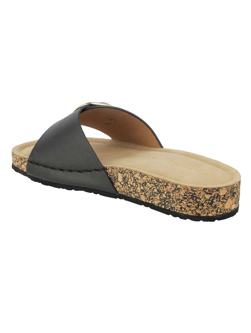 women solid slip on flat sandal - 22271953 -  Standard Image - 4