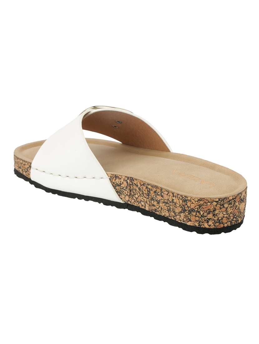 women solid slip on flat sandal - 22271954 -  Standard Image - 4