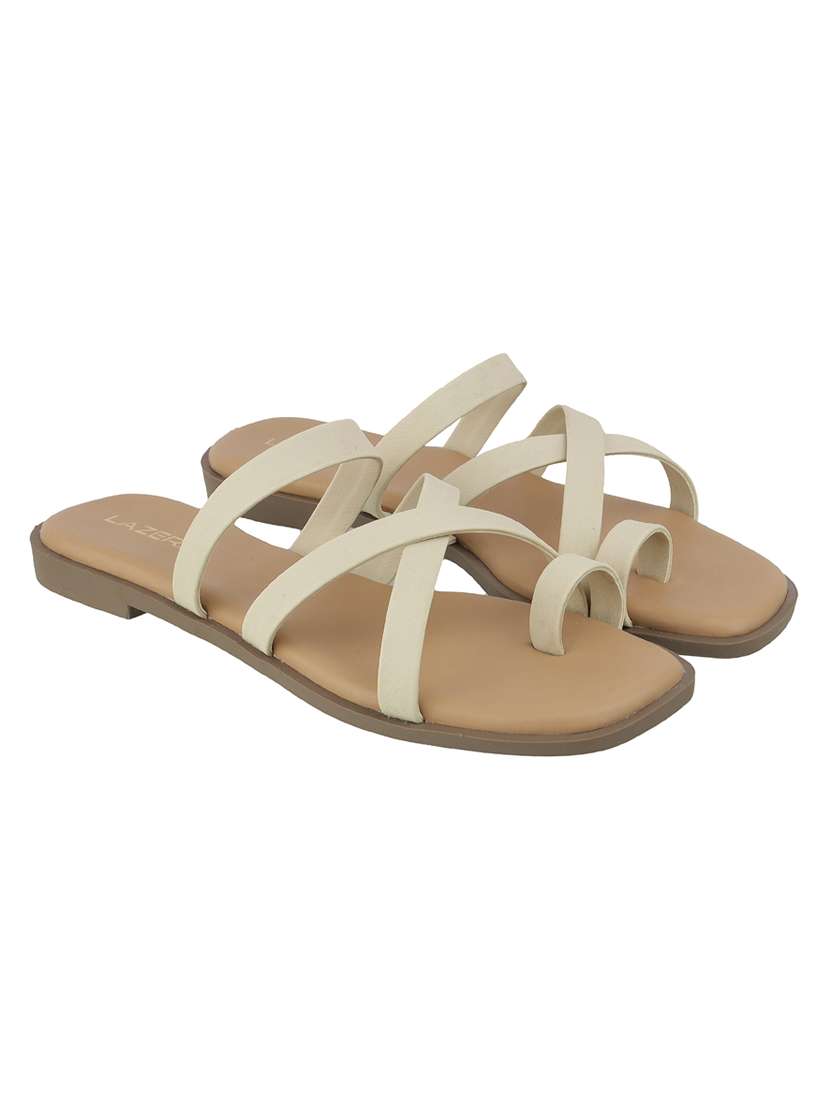 women solid toe separator flat sandal - 22271957 -  Standard Image - 1