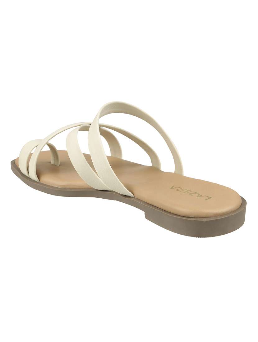 women solid toe separator flat sandal - 22271957 -  Standard Image - 4