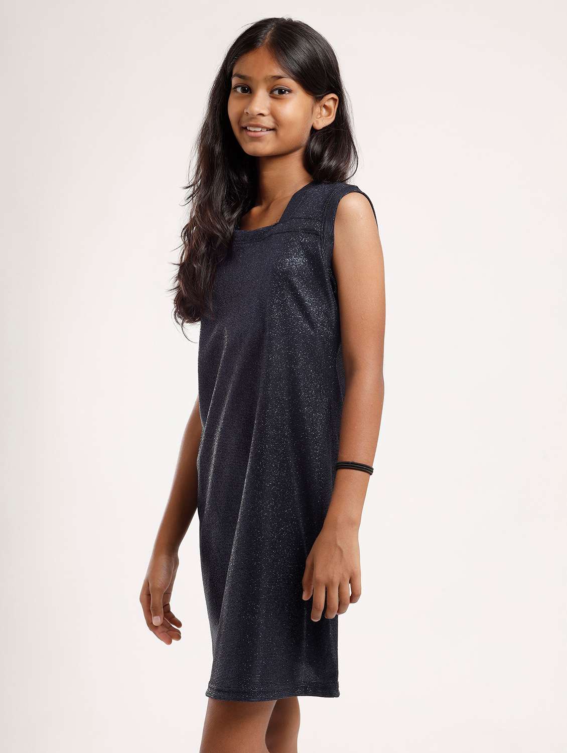 girls self designed sleeveless a-line dress - 22271963 -  Standard Image - 1