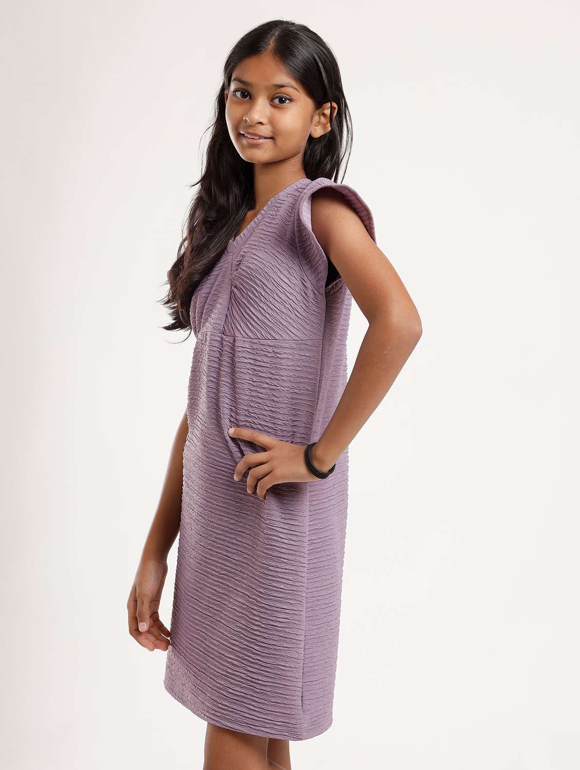 girls self designed short sleeve a-line dress - 22271964 -  Standard Image - 1