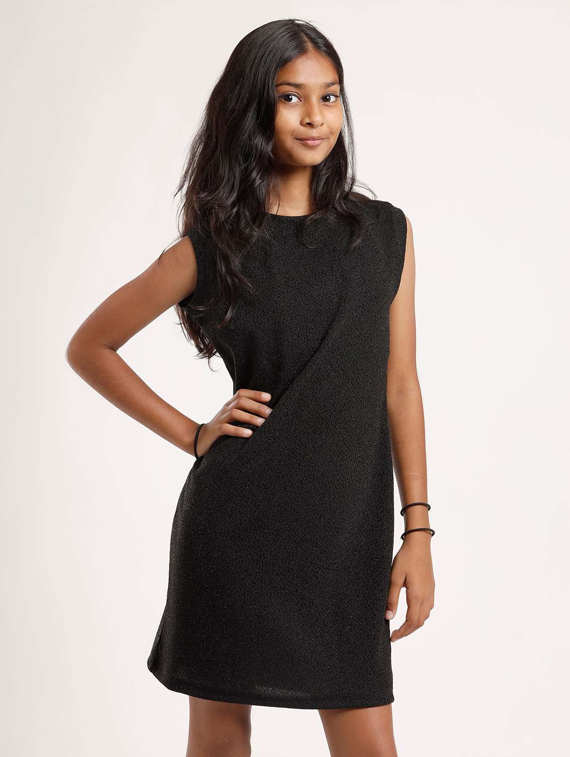 girls self designed sleeveless a-line dress - 22271967 -  Standard Image - 1