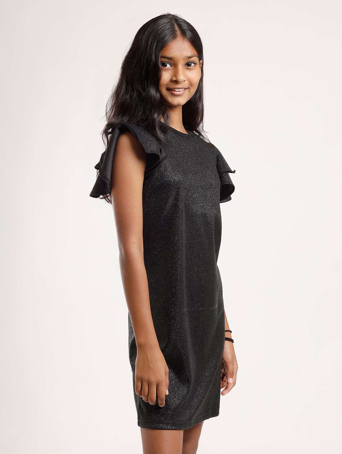 girls self designed flared sleeve a-line dress - 22271968 -  Standard Image - 1