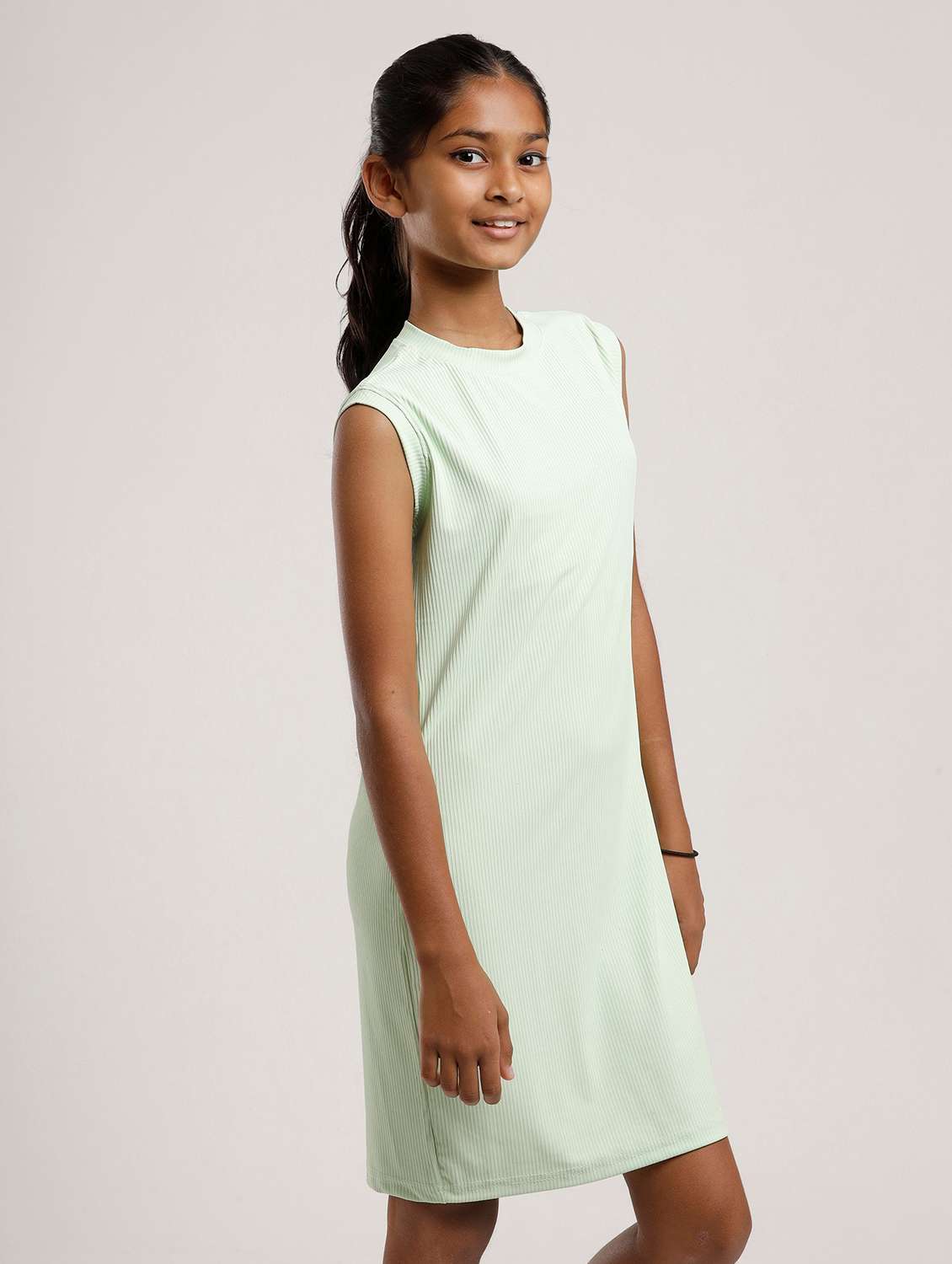 girls solid sleeveless a-line dress - 22271974 -  Standard Image - 1