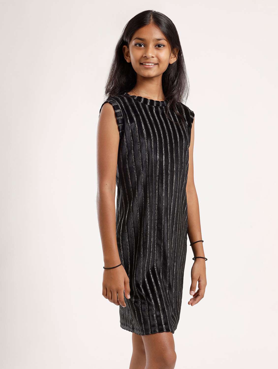 girls self designed sleeveless sheath dress - 22271976 -  Standard Image - 1