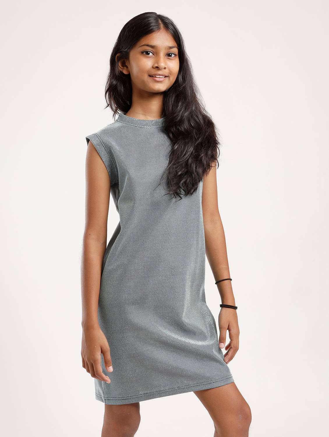 girls self designed sleeveless a-line dress - 22271978 -  Standard Image - 1