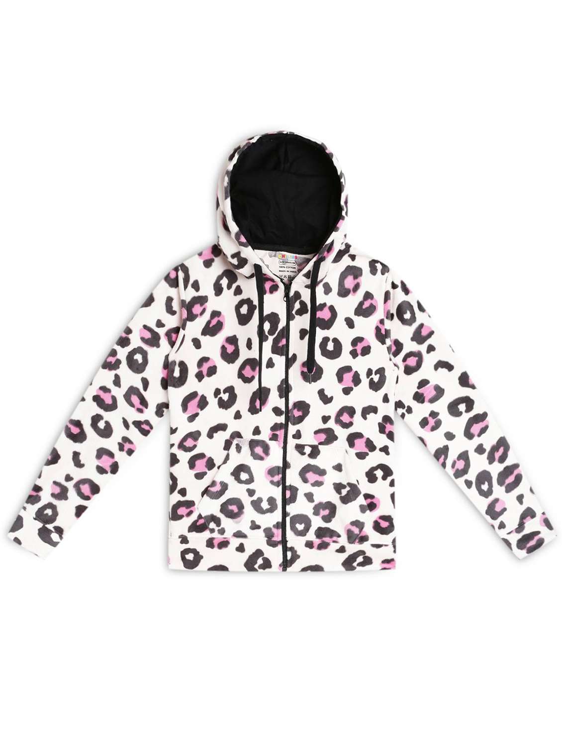 girls printed long sleeve hooded sweatshirt - 22271992 -  Standard Image - 1