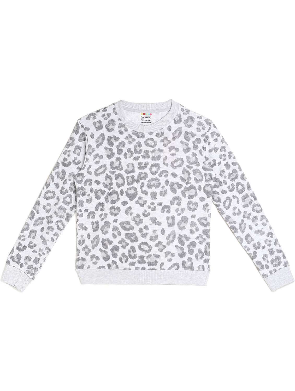 girls printed long sleeve sweatshirt - 22272001 -  Standard Image - 1