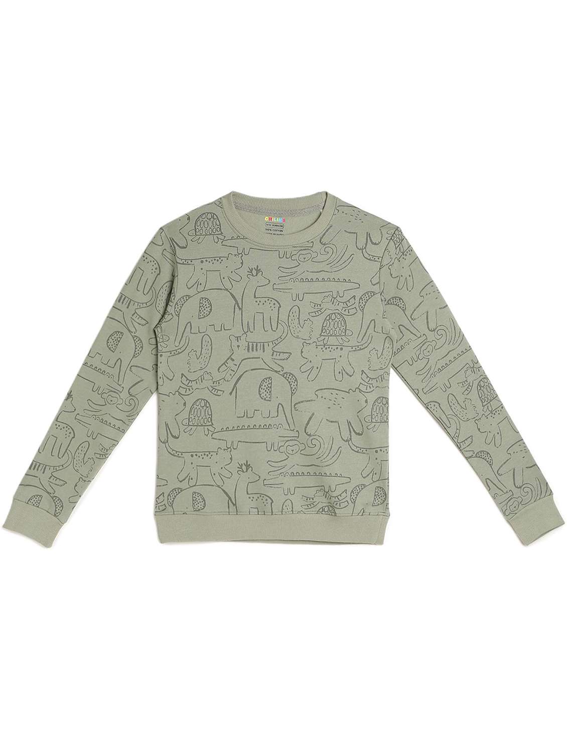 boys printed long sleeve sweatshirt - 22272005 -  Standard Image - 1