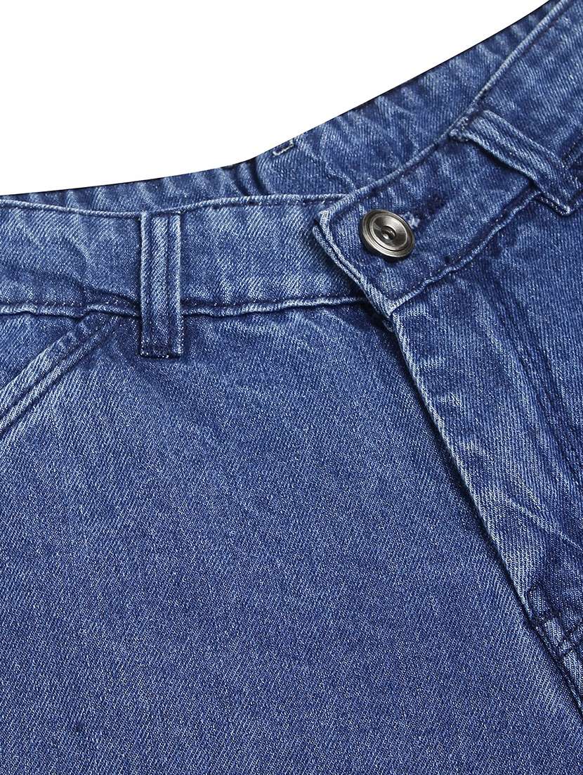 boys solid mid rise denim cargo - 22272014 -  Standard Image - 4