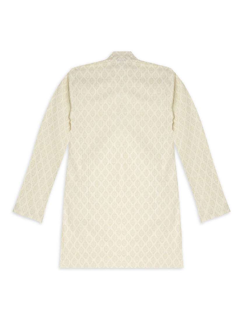 boys printed long sleeve straight kurta - 22272020 -  Standard Image - 1