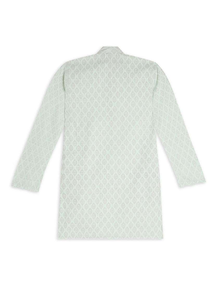 boys printed long sleeve straight kurta - 22272027 -  Standard Image - 1