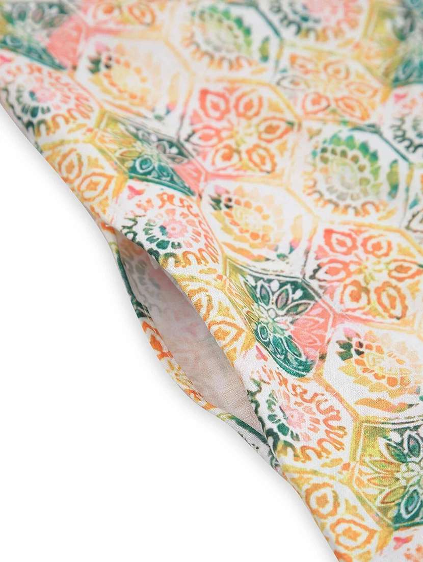 boys printed long sleeve straight kurta - 22272028 -  Standard Image - 4