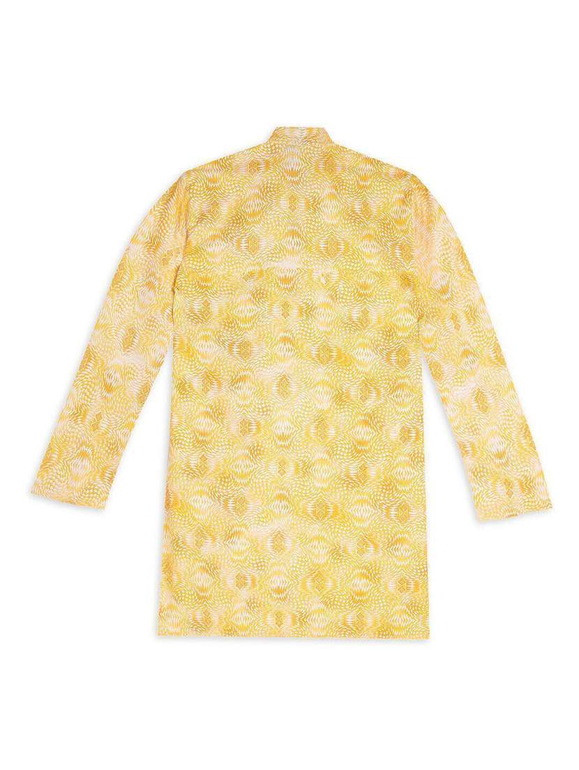 boys printed long sleeve straight kurta - 22272031 -  Standard Image - 1