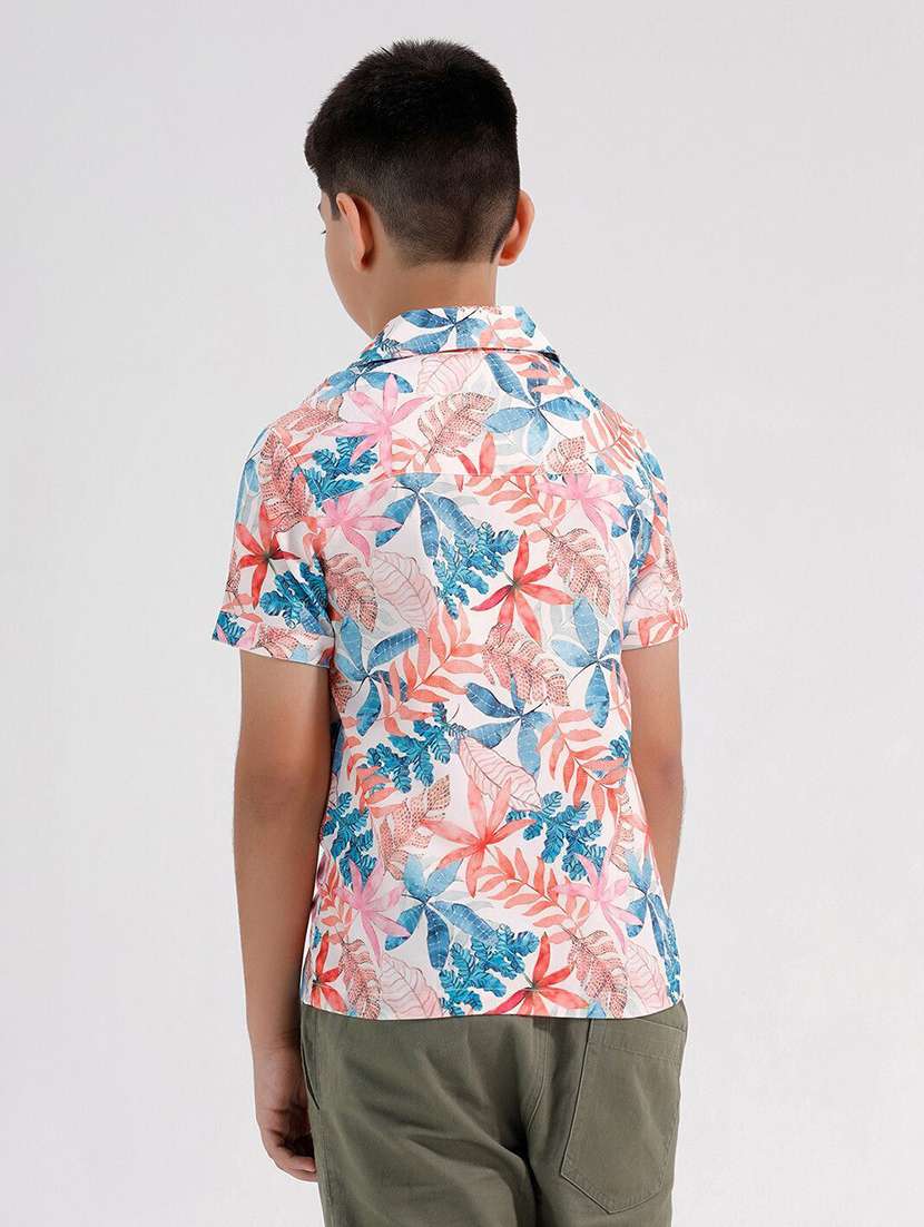 boys printed collared short sleeve shirt - 22272081 -  Standard Image - 1