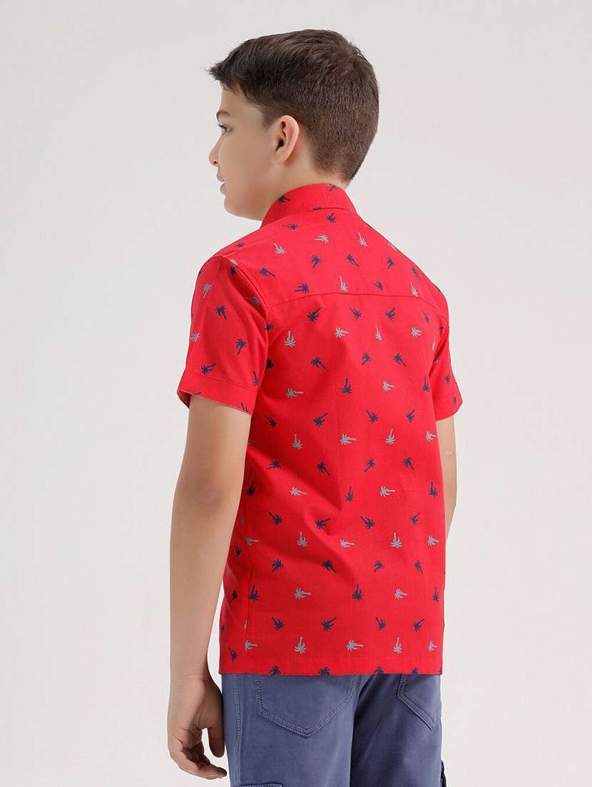 boys printed collared short sleeve shirt - 22272098 -  Standard Image - 1