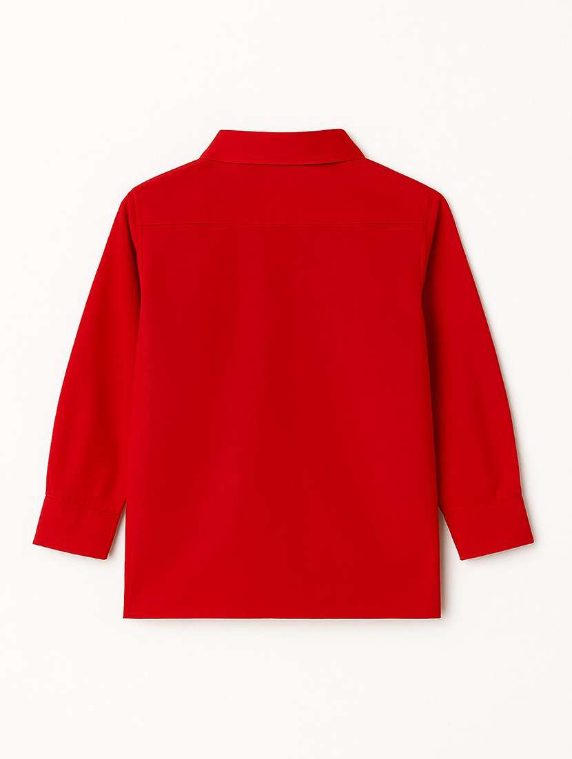 boys solid collared long sleeve shirt - 22272128 -  Standard Image - 1