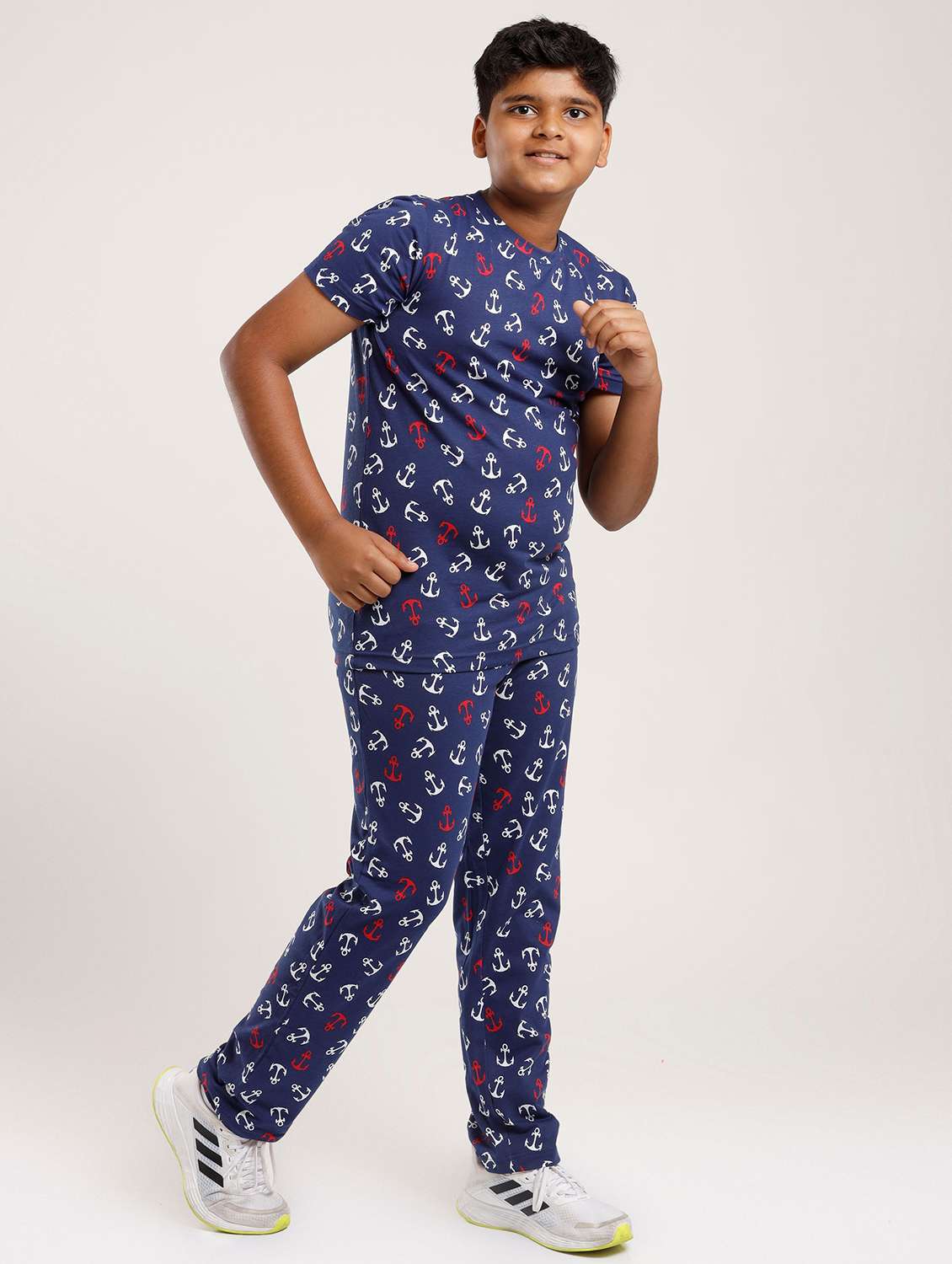 boys printed short sleeve full length set - 22272135 -  Standard Image - 1