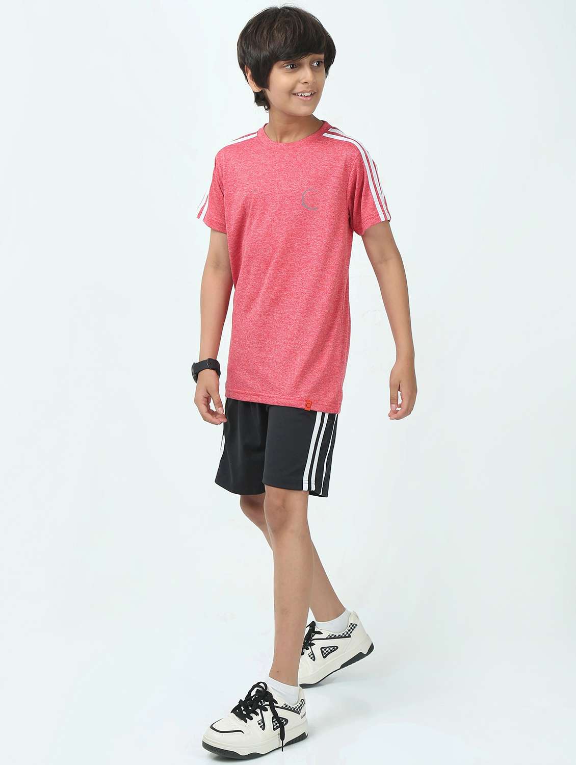 boys solid short sleeve t-shirt and short set - 22272180 -  Standard Image - 1